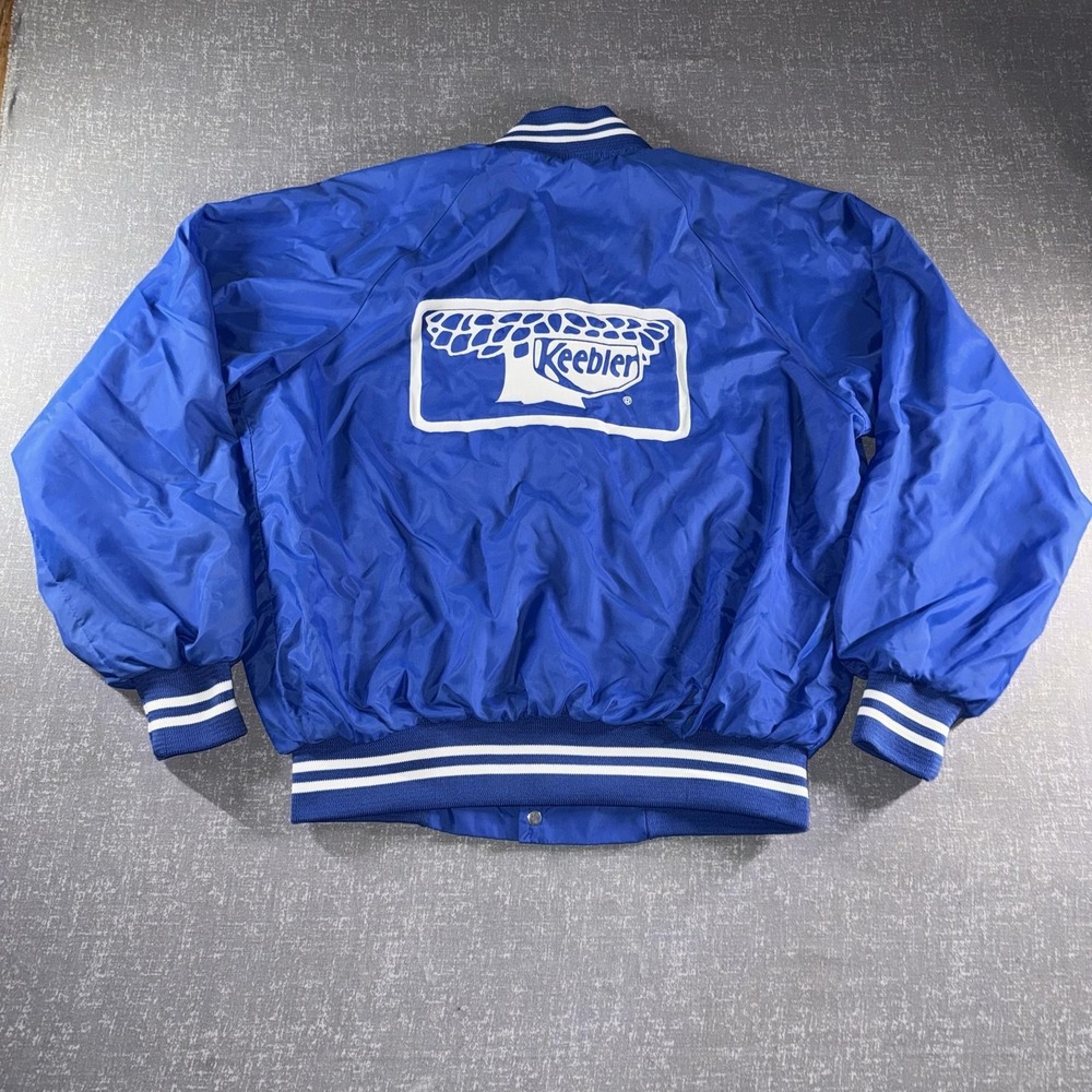 Vintage Auburn Sportswear Jacket Mens Large Blue Keebler Varsity Bomber USA
